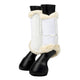 LeMieux Fleece Edged Mesh Brushing Boots - White