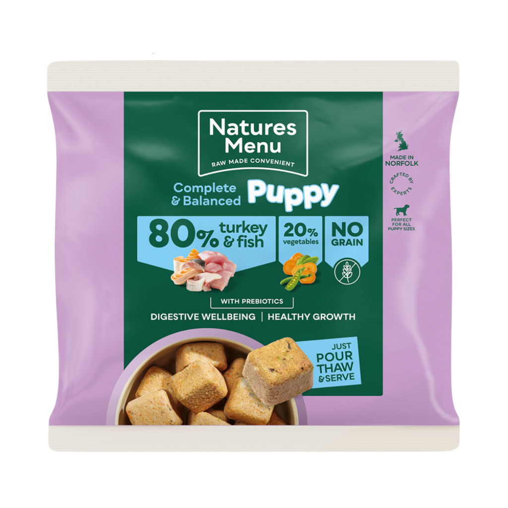 Natures Menu Turkey and Fish Puppy Nuggets - 1kg