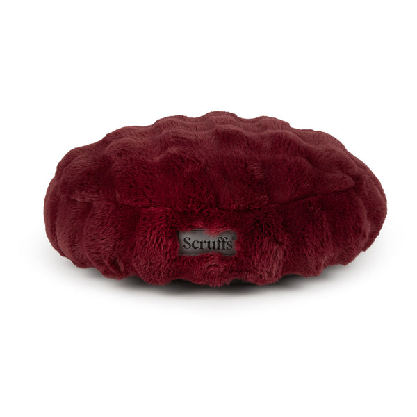 Scruffs Festive Fur Cat Bed - Burgundy