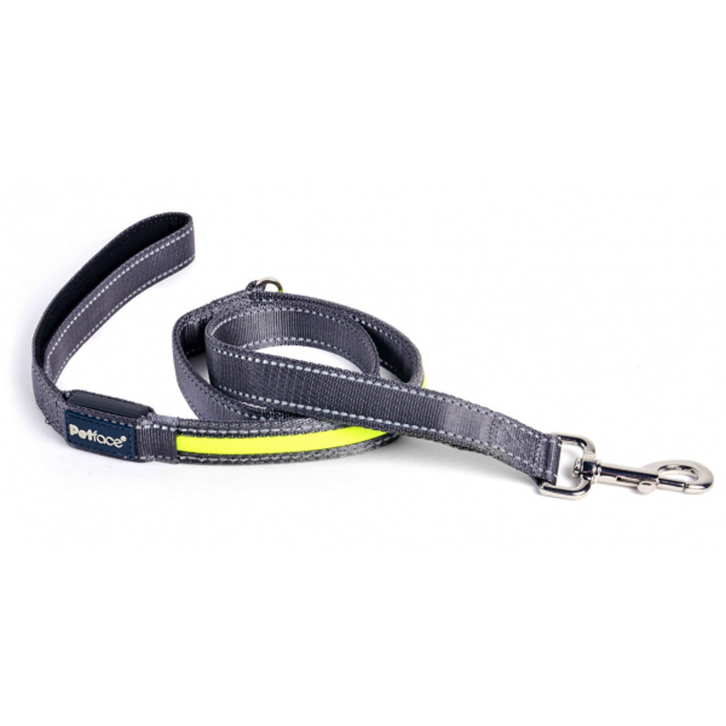 Petface Reflective Flashing Lead - Yellow