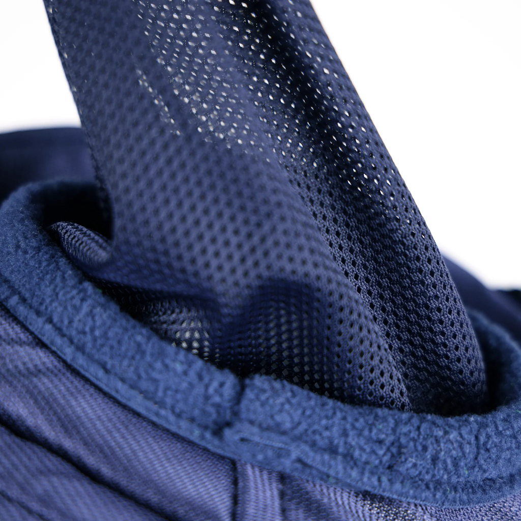 FlyGuard Pro Fine Mesh Fly Mask With Ears & Nose Fringe NAVY