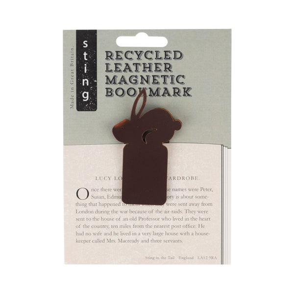 Recycled Leather Rabbit Bookmark