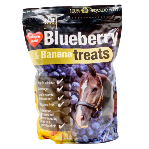 NAF Blueberry and Banana Treats - 1kg