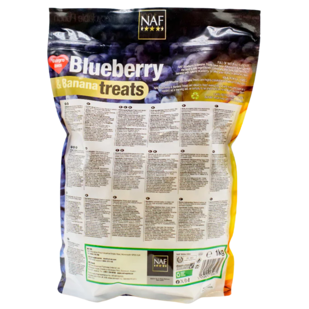 NAF Blueberry and Banana Treats - 1kg
