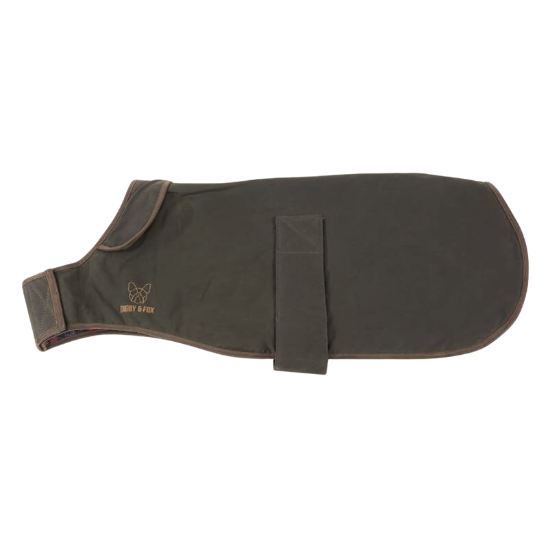 Digby and Fox Wax Greyhound Coat - Olive