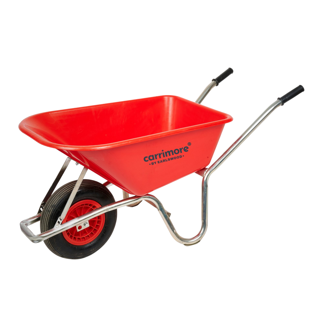 Carrimore 120 Litre Shifter Assembled Barrow - Red