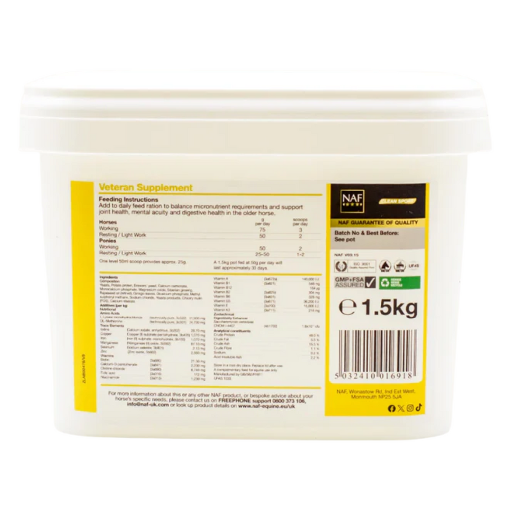 NAF Veteran Supplement - 1.5kg