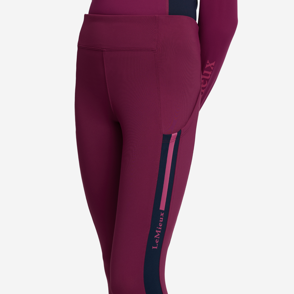 LeMieux Young Rider Orla Pull Ons - Blackberry