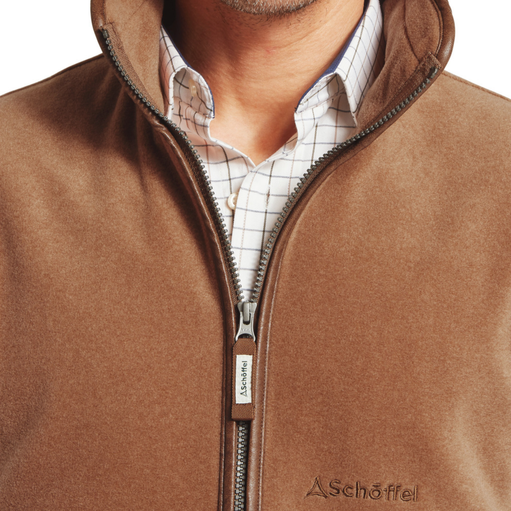 Schoffel Men's Oakham Fleece Gilet - Toffee
