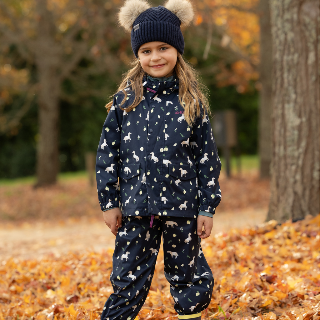 LeMieux Mini Pippin Splash Dungarees - Navy