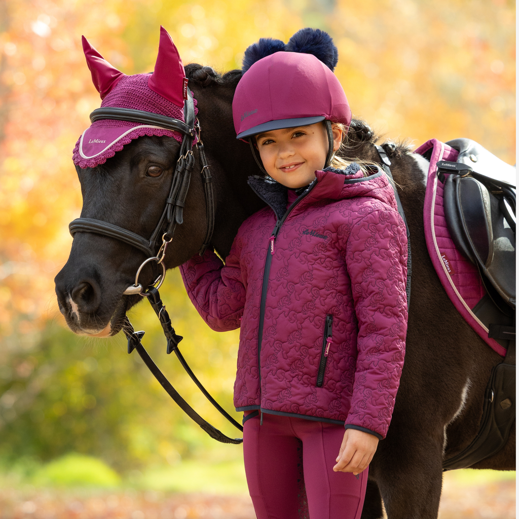 LeMieux Mini Lola Quilted Jacket - Blackberry