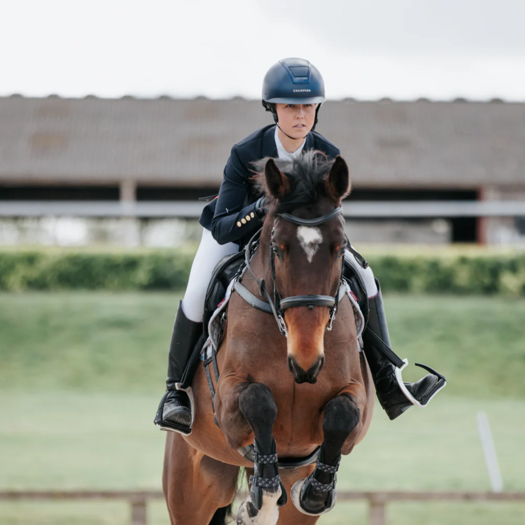 Champion Insight Round Peaked Helmet - Matt Navy