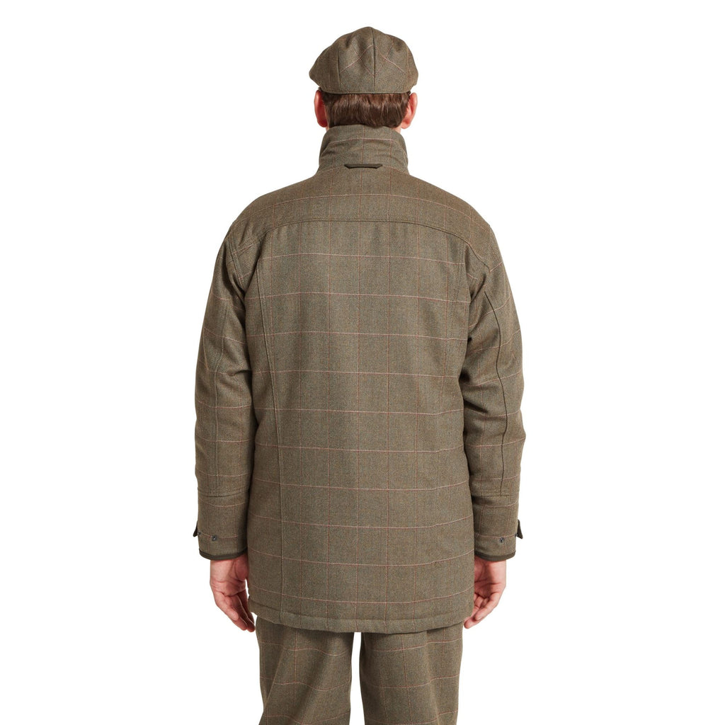 Schoffel Mens Ptarmigan Tweed Classic Coat - Lochlane Tweed