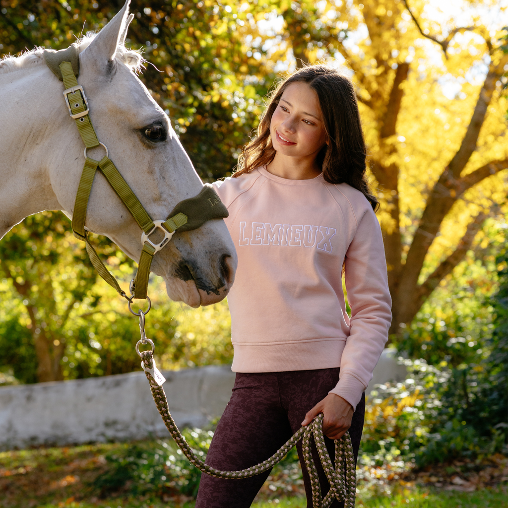 LeMieux Young Rider Shay Varsity Crew - Petal