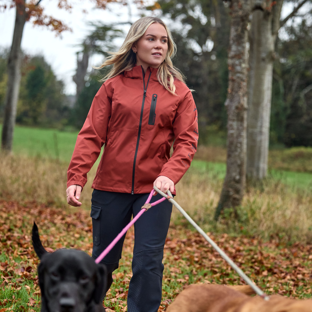 LeMieux Ladies Athena Waterproof Lightweight Jacket - Russet