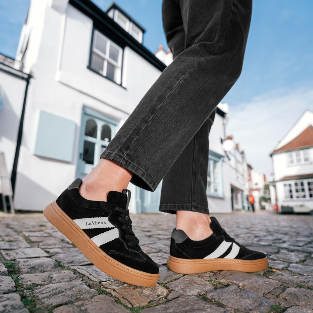 LeMieux Stockbridge Suede Lifestyle Trainers - Black