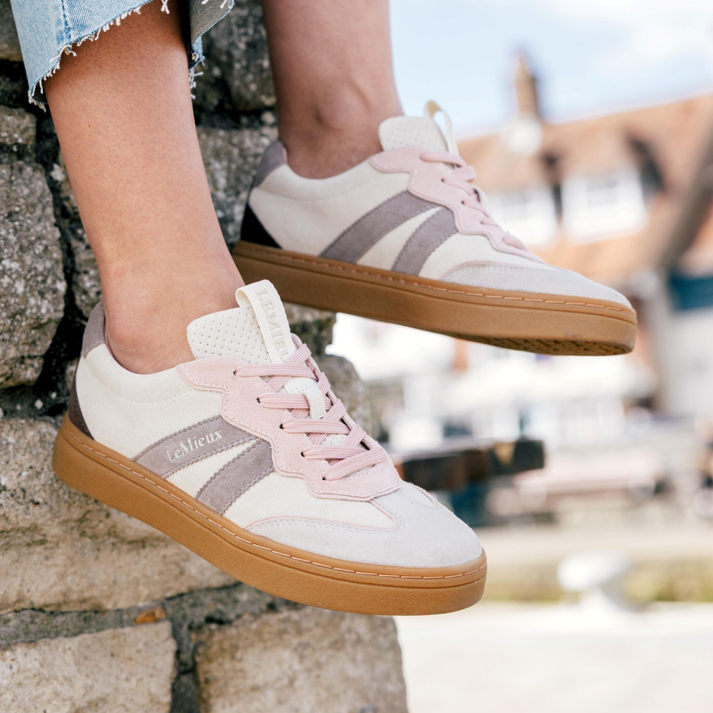 LeMieux Stockbridge Suede Lifestyle Trainers - Stone