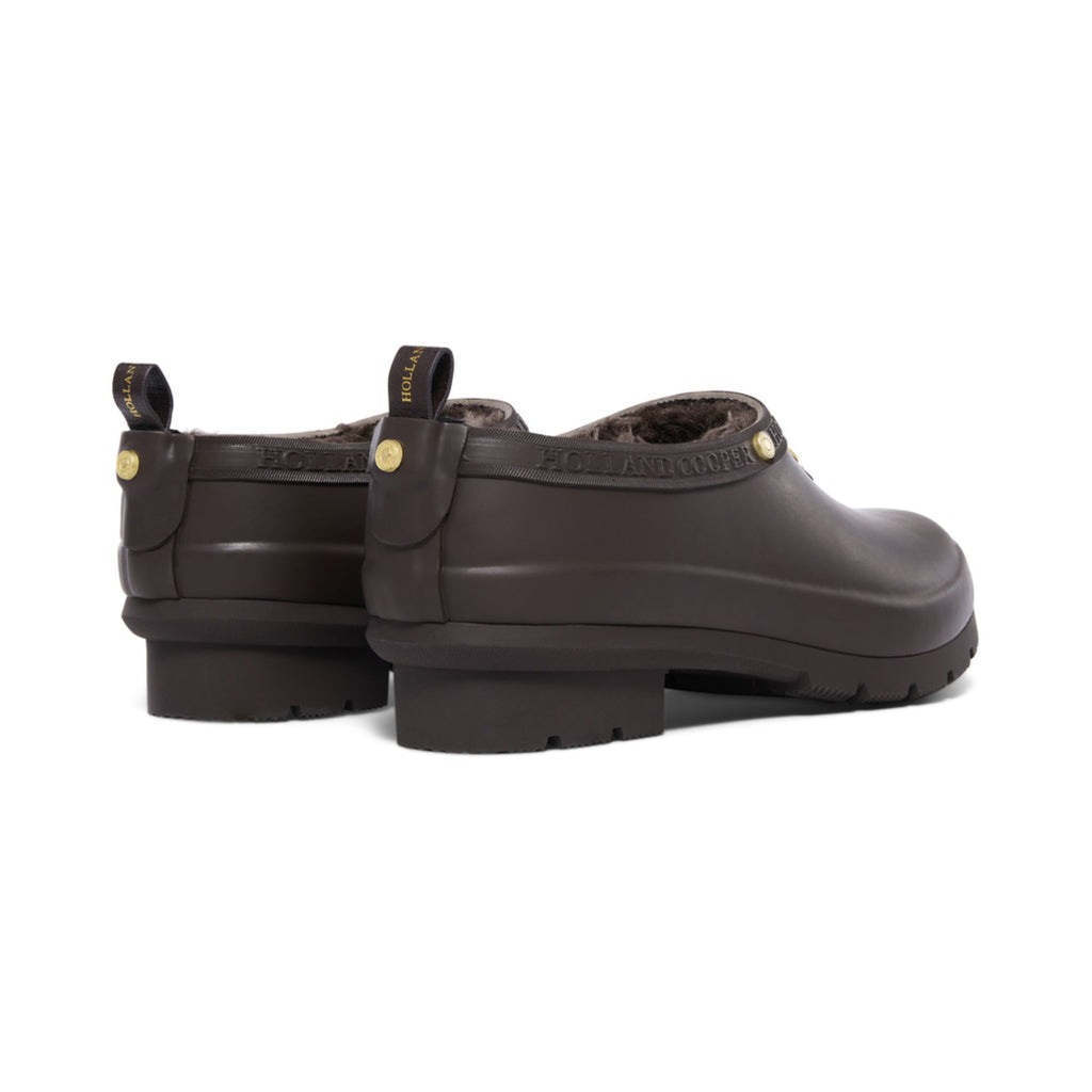 Holland Cooper Sherpa Lined Gardening Loafer - Chocolate Matte Gold