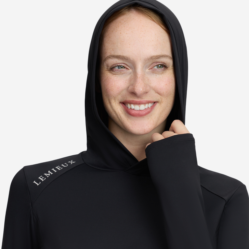 LeMieux Ladies Heidi Hooded Mid Layer - Black