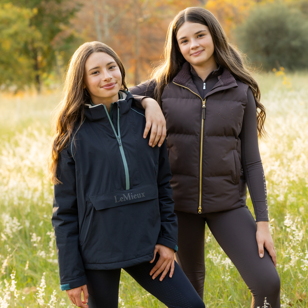 LeMieux Young Rider Bailey Waterproof Anorak - Navy