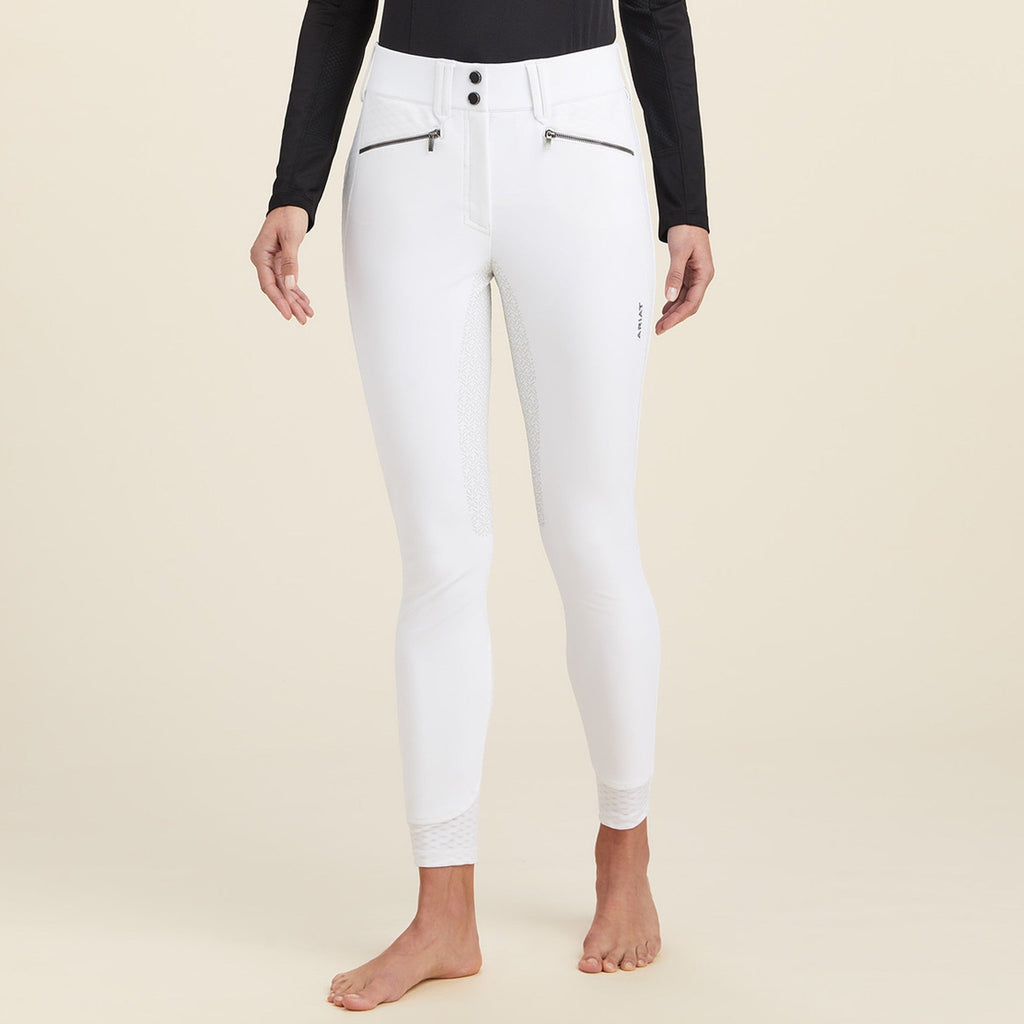 Ariat Womens Tri Factor X Bellatrix Full Seat Breeches - White