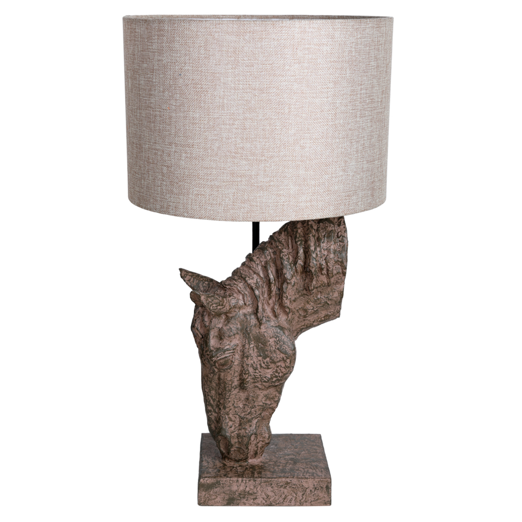 Delia Horse Lamp with Shade