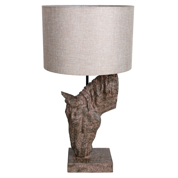 Delia Horse Lamp with Shade
