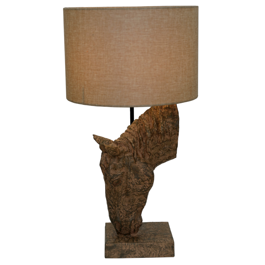 Delia Horse Lamp with Shade