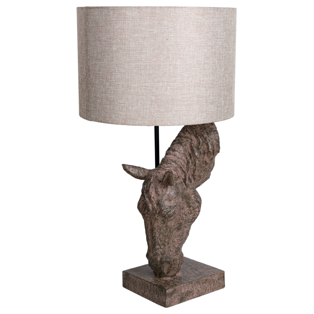 Delia Horse Lamp with Shade