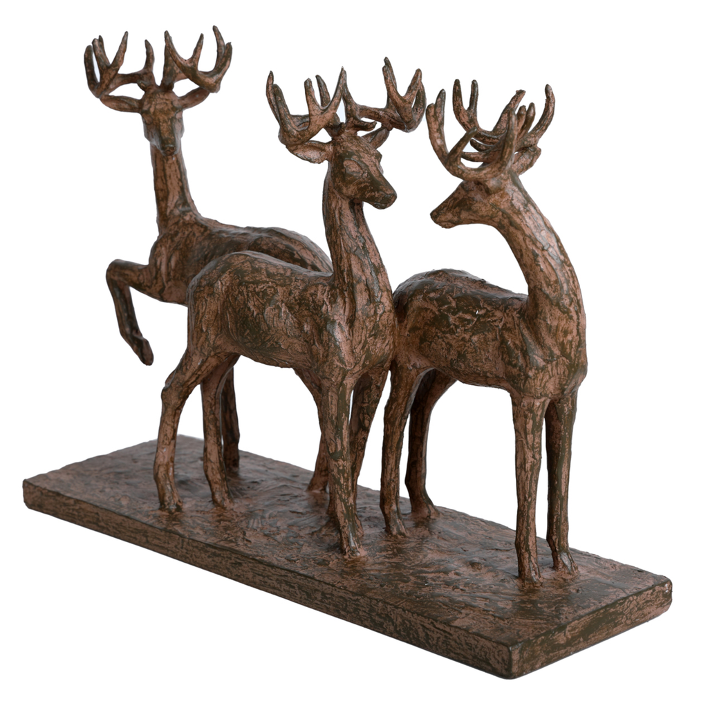 Rustic Woodland Trio of Stags