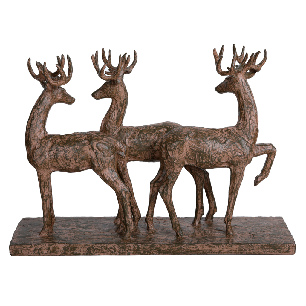 Rustic Woodland Trio of Stags