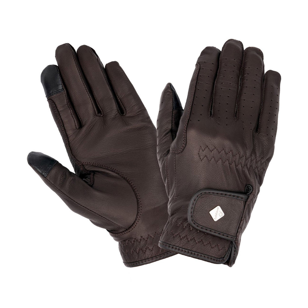 LeMieux Classic Leather Riding Gloves - Brown
