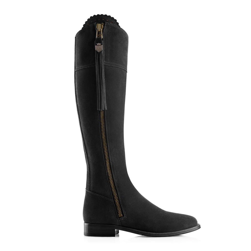 Fairfax and Favor Flat Regina Boot - Black