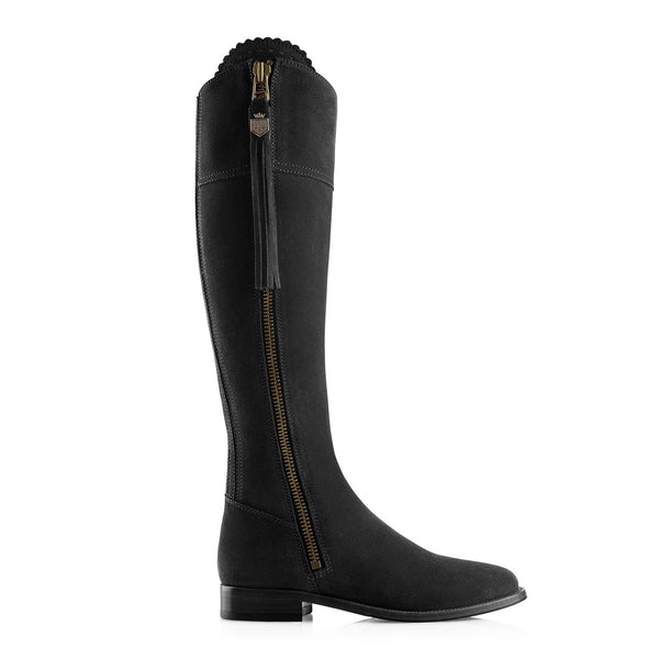 Fairfax and Favor Flat Regina Boot - Black