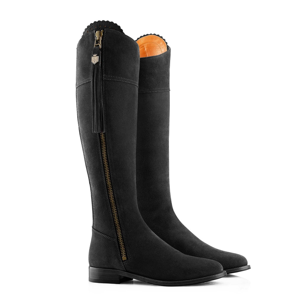 Fairfax and Favor Flat Regina Boot - Black