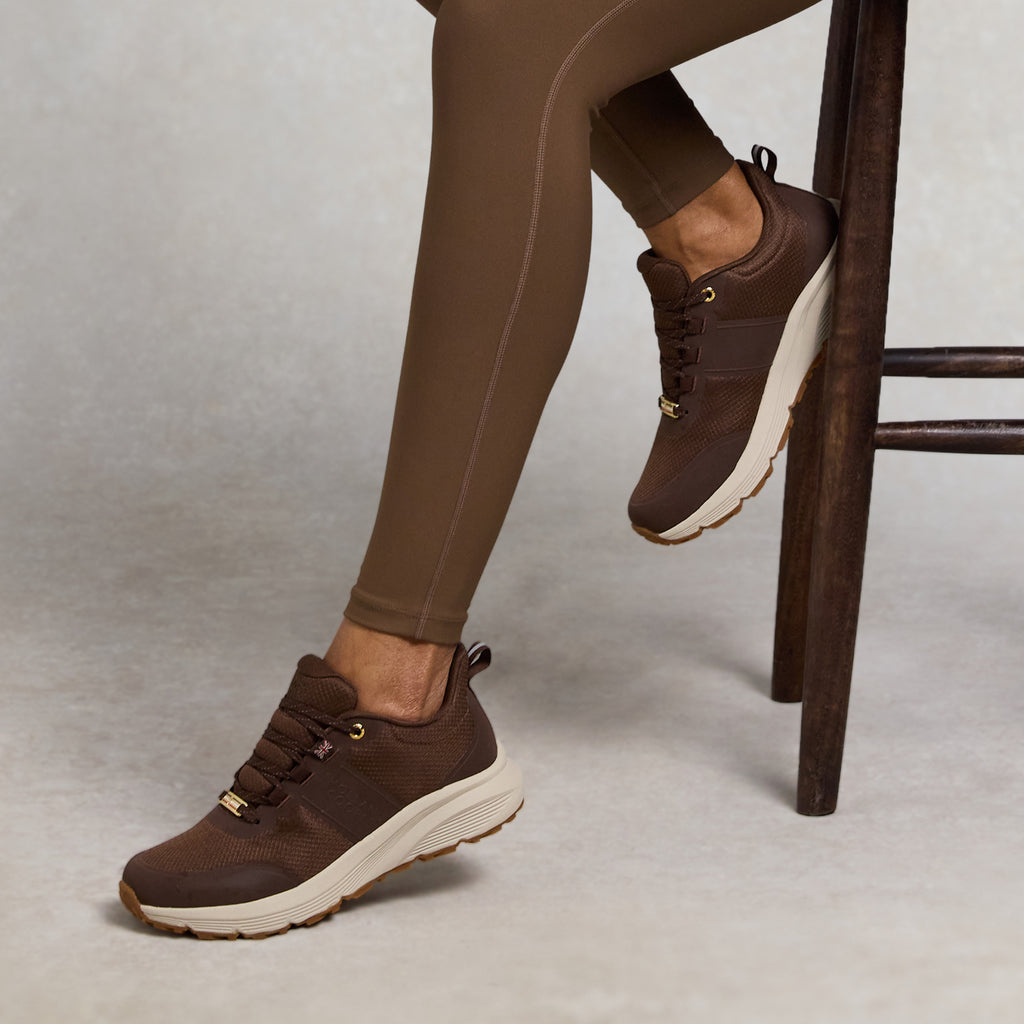 Holland Cooper Burghley Waterproof Trainer - Chestnut