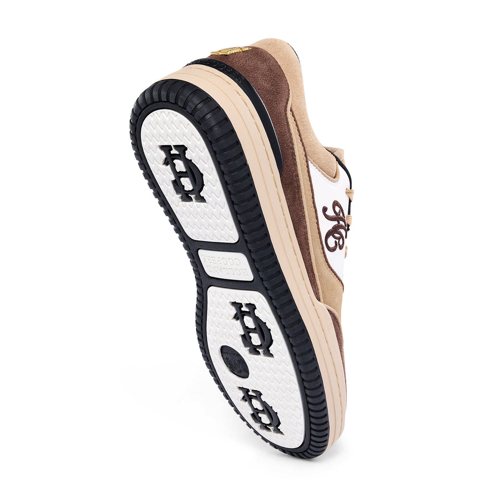 Holland Cooper Ladies Retro Trainer - Taupe Tan Nude