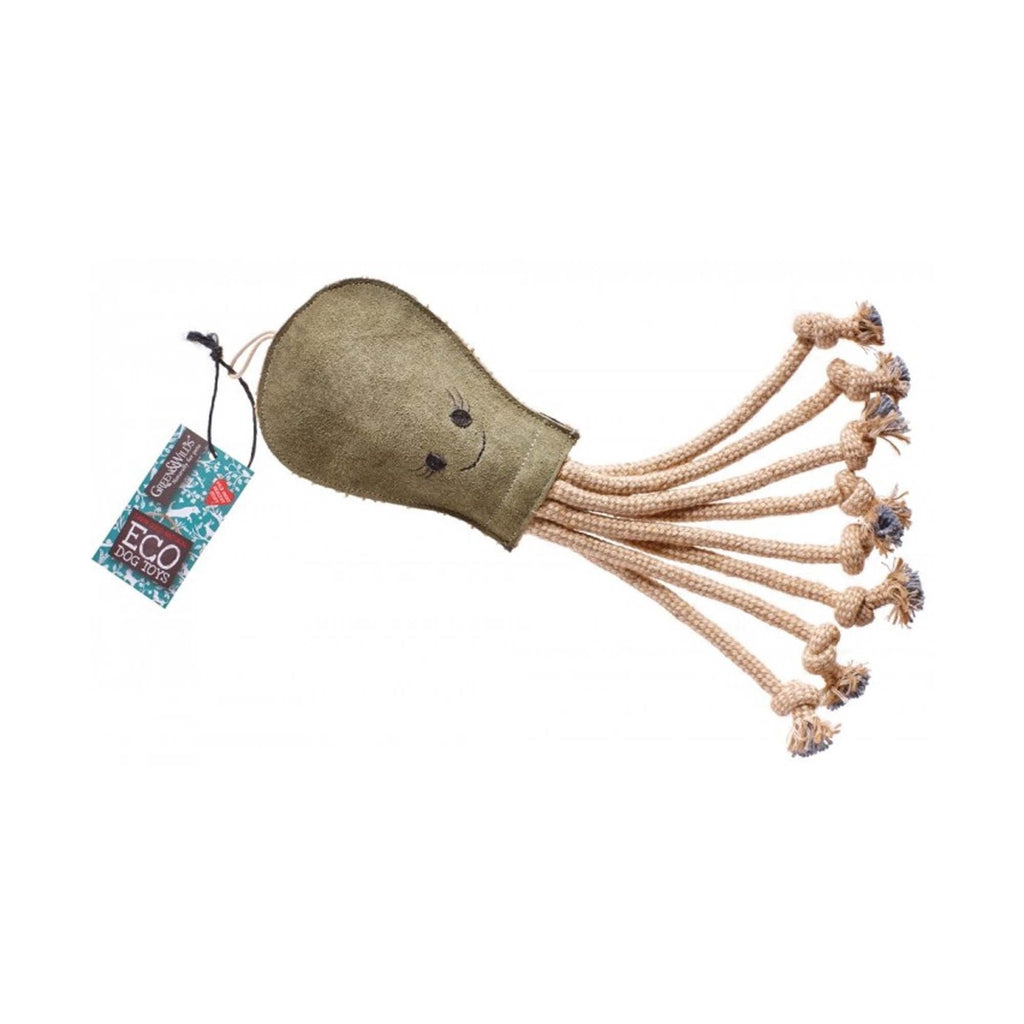Green and Wilds Olive The Octopus Dog Toy