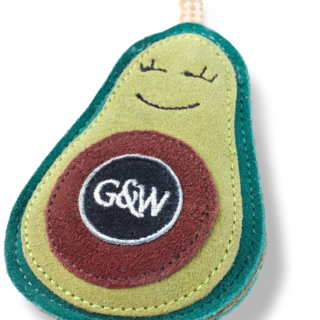 Green and Wilds Audrey The Avocado Dog Toy