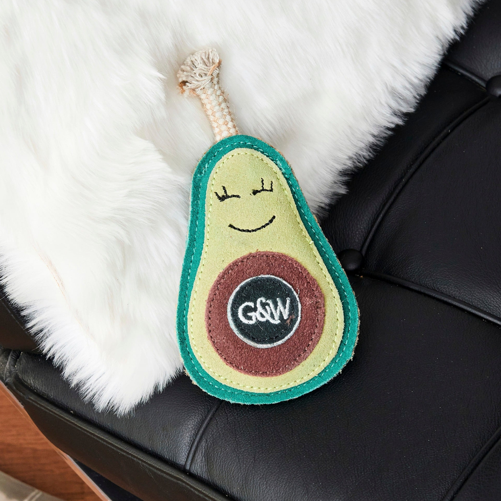 Green and Wilds Audrey The Avocado Dog Toy