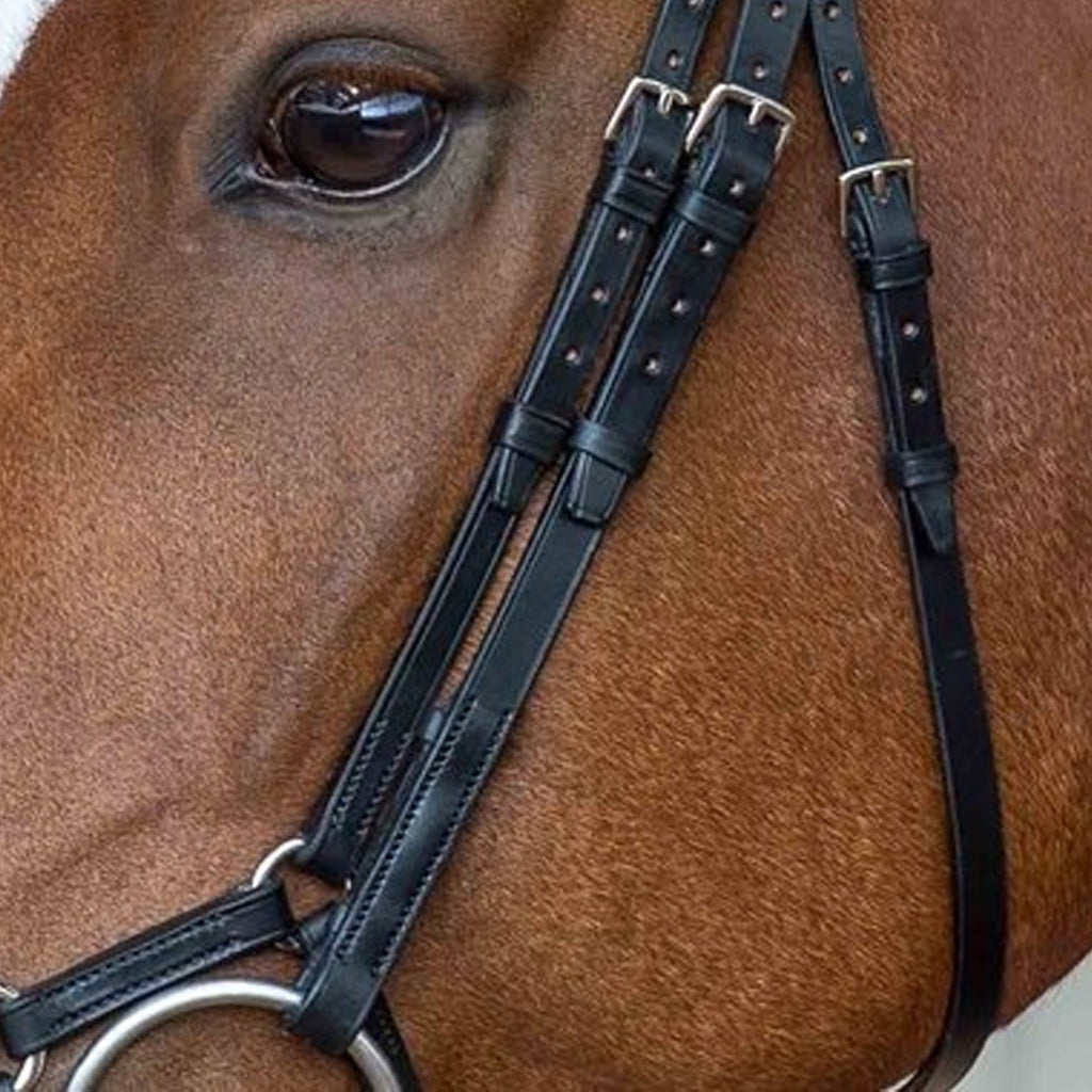 Fairfax Bridle Snaffle Cheek Piece - Black