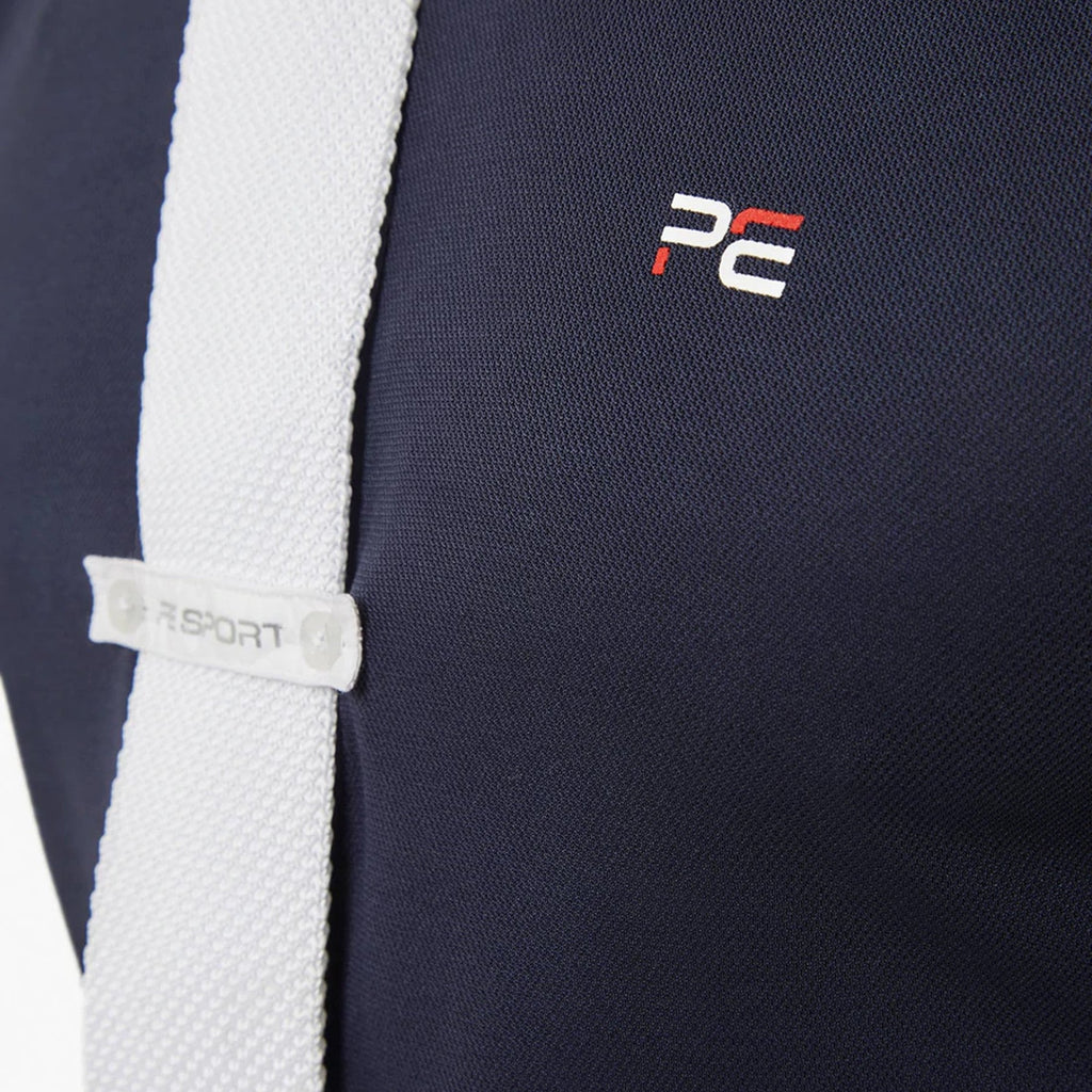 Premier Equine Antonio Mens Short Sleeved Show Shirt - Navy