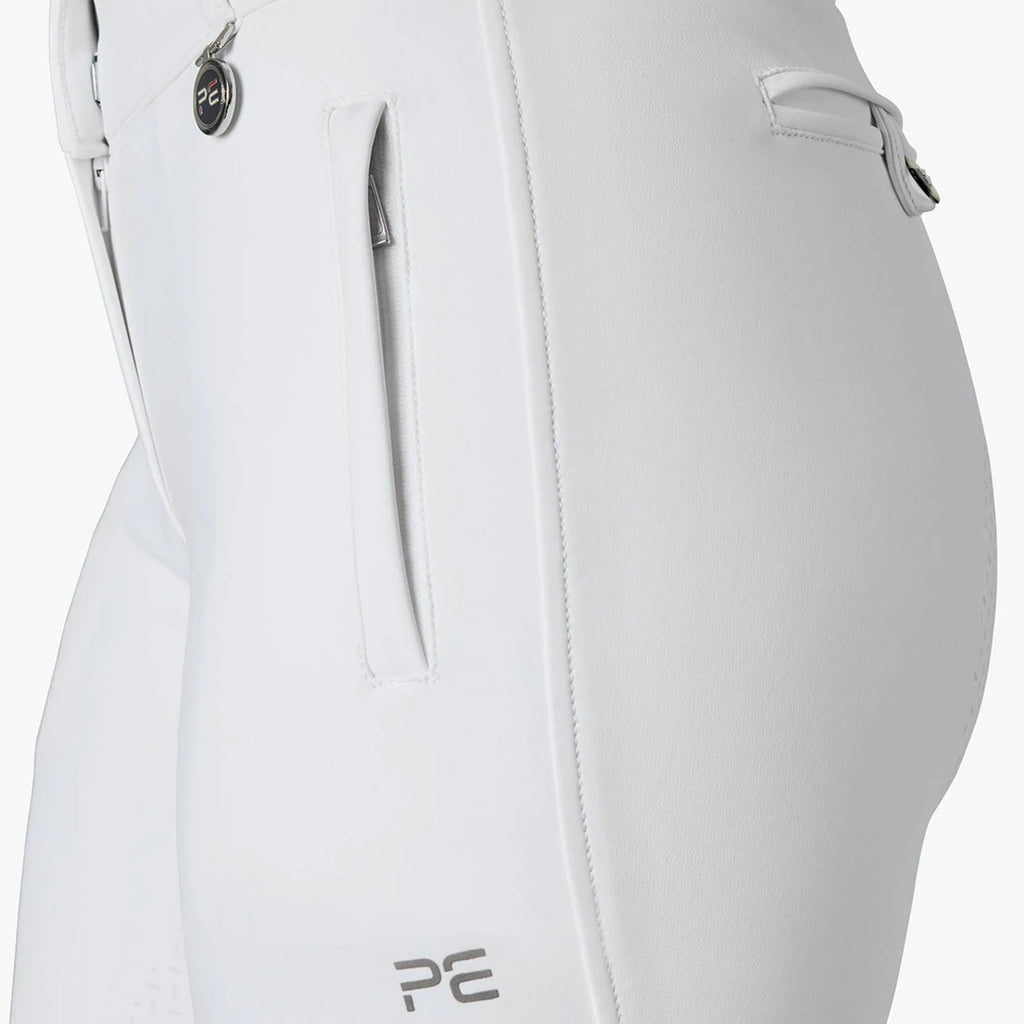 Premier Equine Aradina Ladies Full Seat Gel Riding Breeches - White
