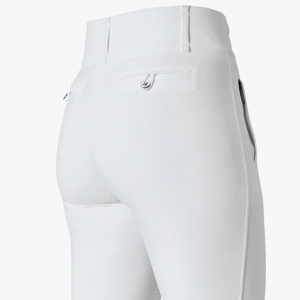 Premier Equine Aradina Ladies Full Seat Gel Riding Breeches - White