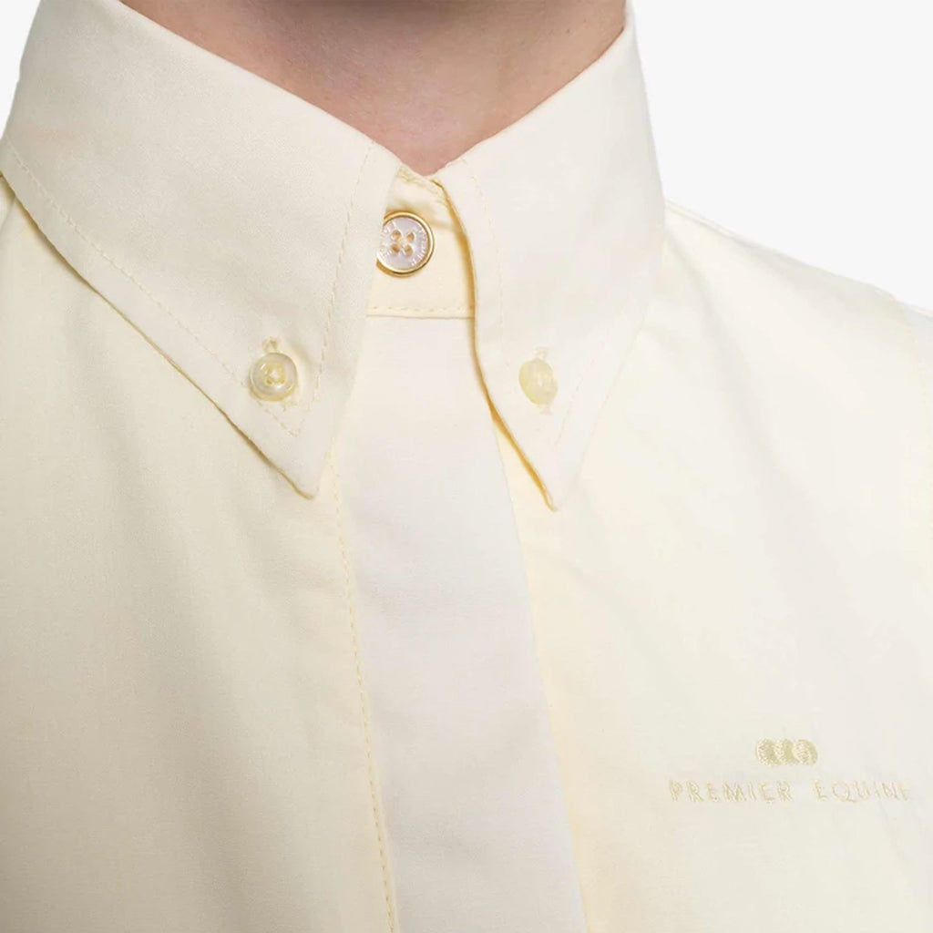 Premier Equine Luciana Ladies Short Sleeved Tie Shirt - Vanilla