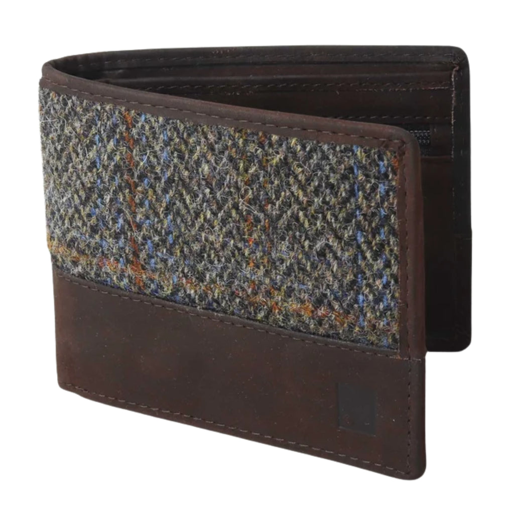 Harris Tweed Wallet - Brown