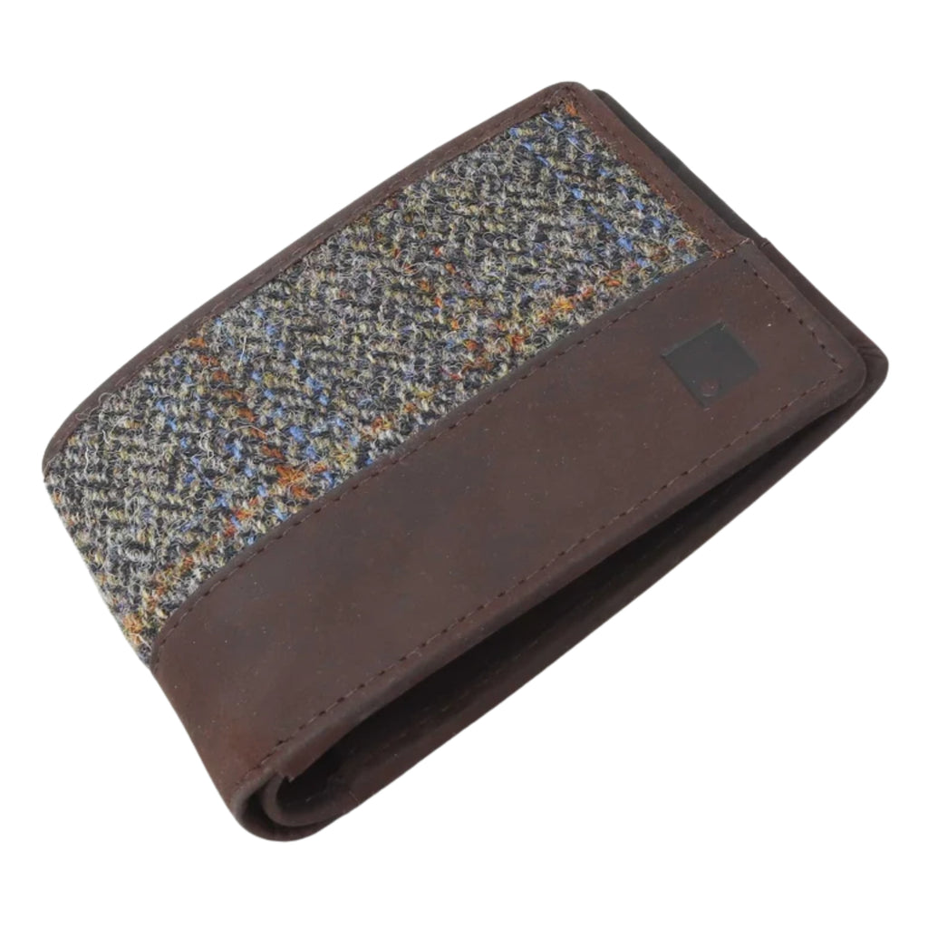 Harris Tweed Wallet - Brown