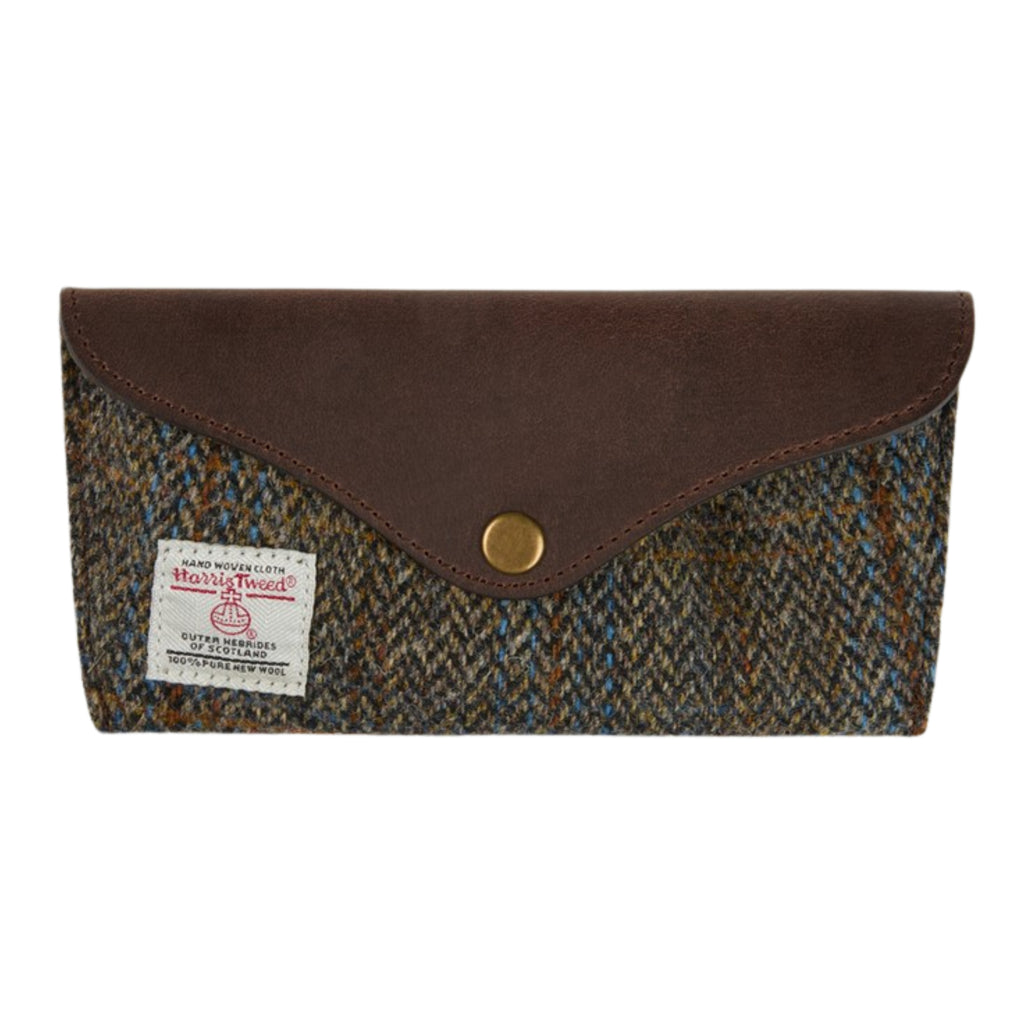 Harris Tweed Glass Case - Brown