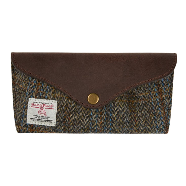 Harris Tweed Glass Case - Brown
