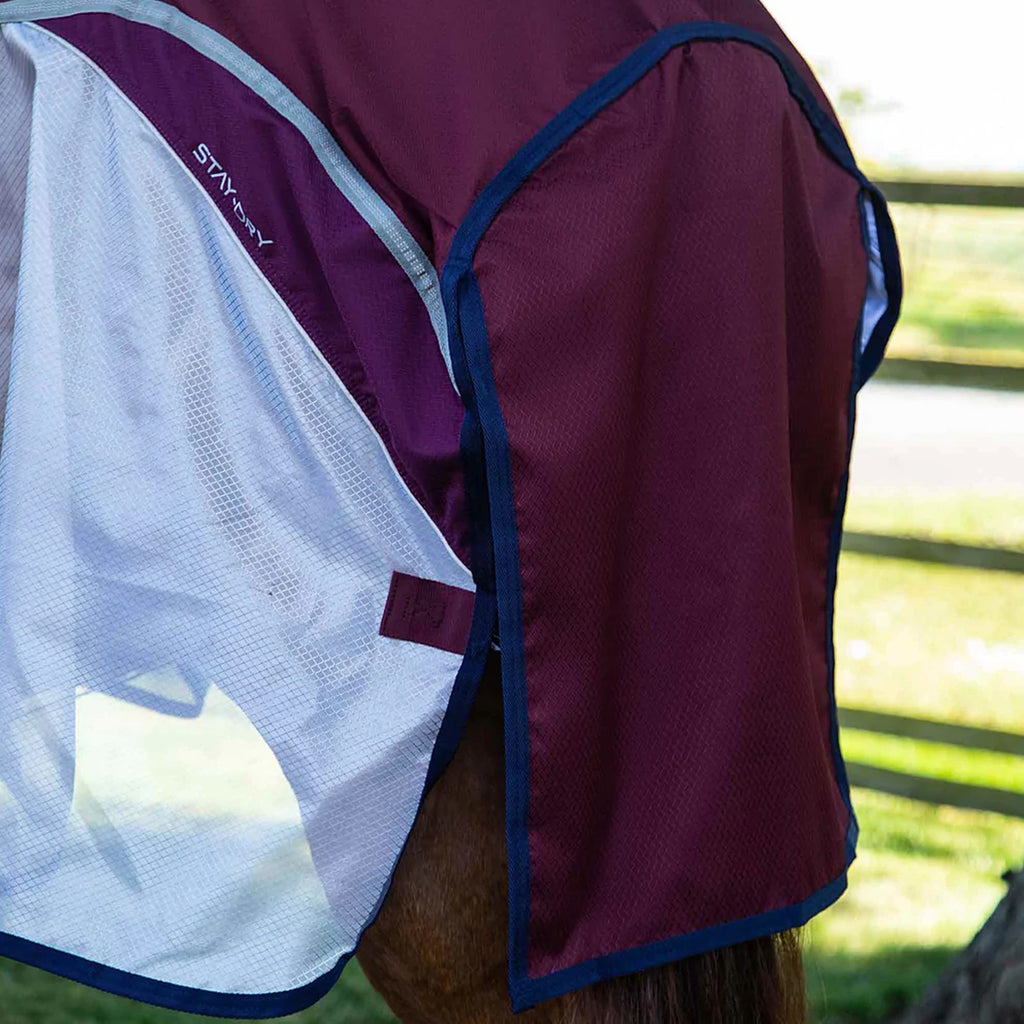 Premier Equine Buster Stay-Dry Super Lite Fly Rug - Wine